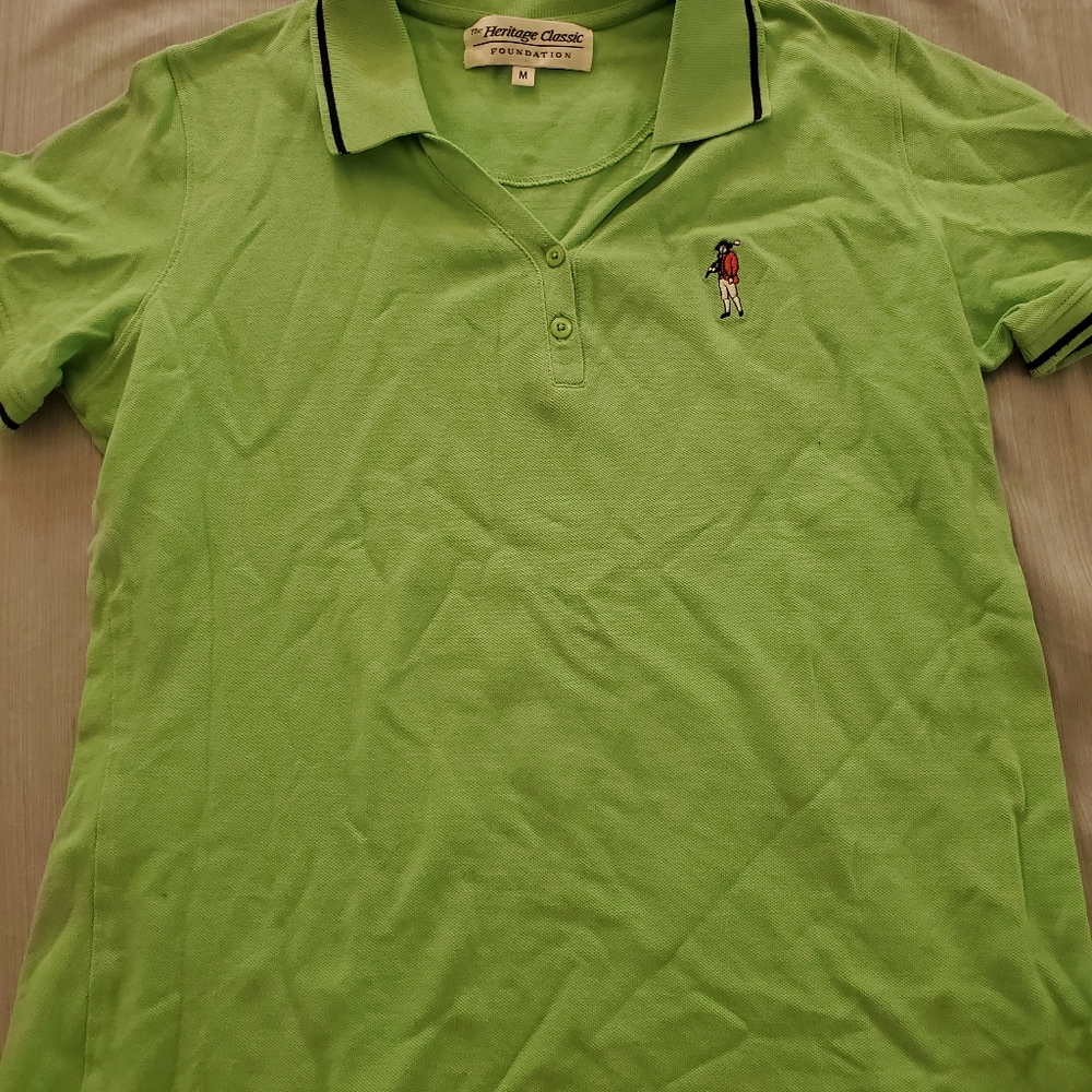 Heritage Classic green polo shirt